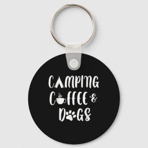 Camping Koffie En Honden Buitenleven Avontuur Pupp Sleutelhanger