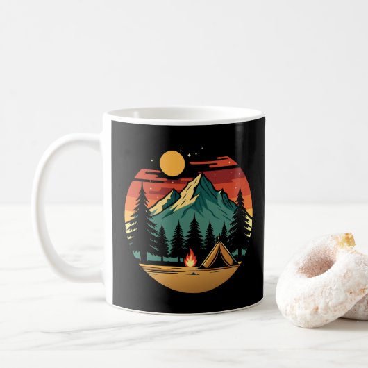 Camping Koffiemok (Met donut)