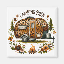 Camping Koningin Magneet