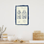  Camping Lantaarn Patent Poster (Keuken)