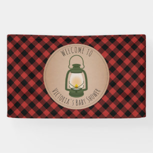 Camping Lantaarn Pset Baby shower Welkom Spandoek