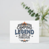 Camping Legend sinds Forever Briefkaart (Staand voorkant)