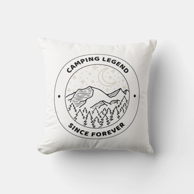 Camping Legend sinds Forever Kussen (Voorkant)
