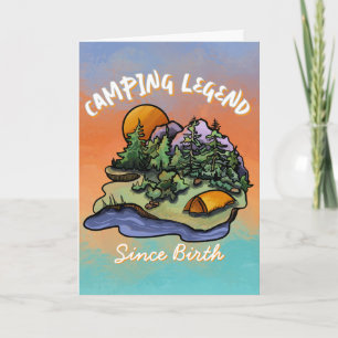 Camping Legende Verjaardagskaart Bedankkaart
