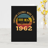 Camping Legenden Geboren In 1962 Caravan Kaart (Gele Bloem)