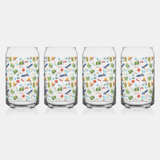 Camping Life Blikvorm Glas (Voorkant)