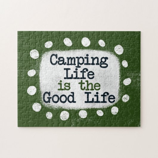 Camping Life is de puzzel van het goede leven (Horizontaal)