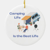 Camping Life is het beste leven op een Keramisch Ornament (Achterkant)