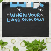 Camping - Life Rocks Theedoek (Gevouwen)