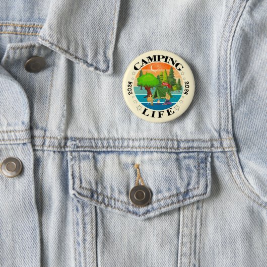 Camping Life Ronde Button 5,7 Cm (In situ)