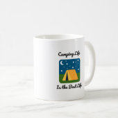 Camping Life si la meilleure vie Mug (Devant droit)