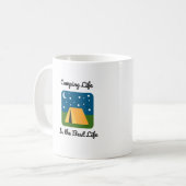 Camping Life si la meilleure vie Mug (Devant gauche)
