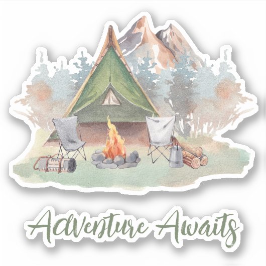 Camping Life Sticker (Voorkant)