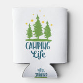 Camping Life Typografie Blikjeskoeler (Achterkant)