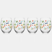 Camping Life Wijnglas Zonder Voet (Achterkant)