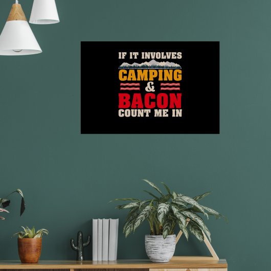 Camping Lover als het Camping impliceert Poster (Woonkamer 1)
