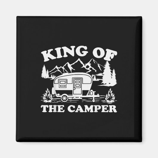 Camping Lover Camper van King of the Camper Magneet (Voorkant)