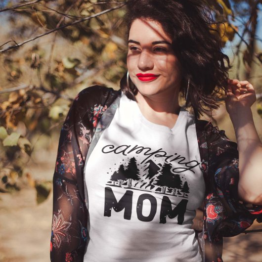 Camping mama t-shirt