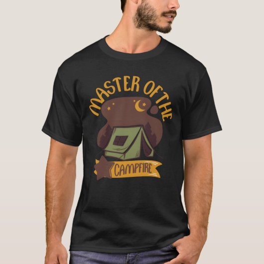 Camping Master Ofhe Campfire Dad Camper Dad Summ f T-shirt (Voorkant)