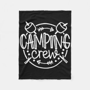 Camping Matchende T-Shirts Voor Familie Kampeerder Fleece Deken