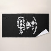 Camping "Membre officiel de l'équipage de bonne vo (Serviette de bain)