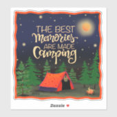 Camping Memories Leuke Tent Inspirivity Sticker (Vel)