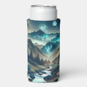 Camping met bergen en tenten (Seltzer Voorkant)