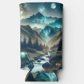 Camping met bergen en tenten (Voorkant)