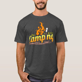 Camping met kampvuur en Marshmallows T-shirt