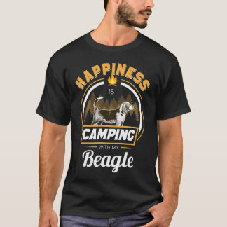 Camping met My Beagles Happiness Dog Owner T-shirt