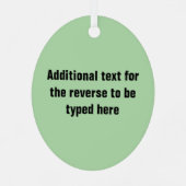 Camping met Tent en Campfire - uw eigen tekst Metalen Ornament (Achterkant)