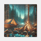 Camping met verlichting magneet (Voorkant)