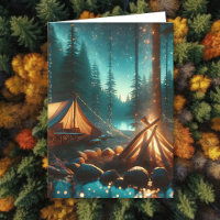 Camping met verlichting | Verjaardag