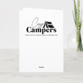 Camping met verlichting | Verjaardag Kaart (Achterkant)