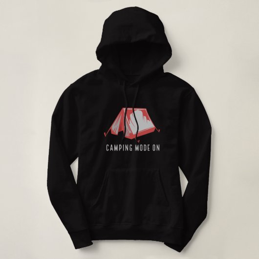 Camping Mode ingeschakeld Hoodie (Design voorkant)