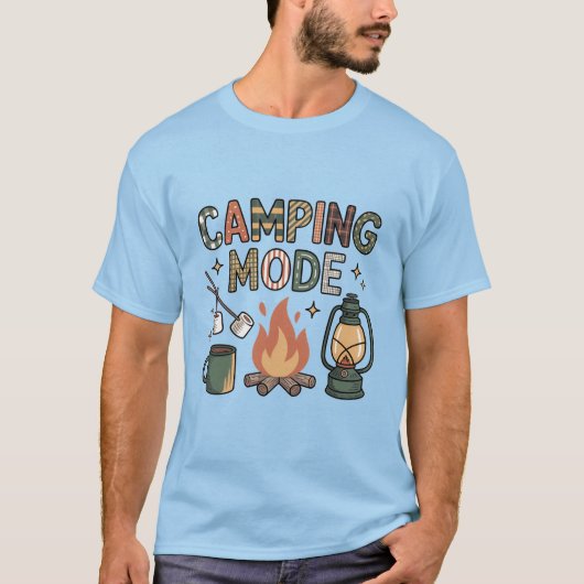 Camping Mode  T-shirt (Voorkant)