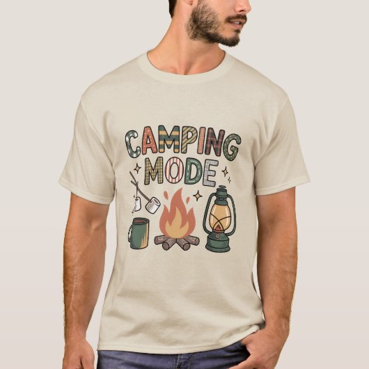Camping Mode T-shirt (Voorkant)
