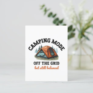 Camping Modus: Off The Grid - Grappig Accountant C Briefkaart