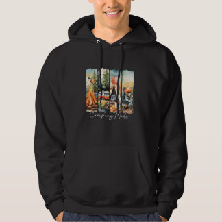 Camping Modus Retro Zomer Buiten Avontuur Camping Hoodie