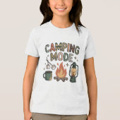 Camping-modus Tri-Blend Shirt (Voorkant)