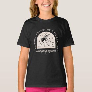 Camping mosquito funny summer camp family squad t-shirt