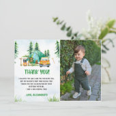 Camping Mountain Rustic Photo Carte de remerciemen (Debout devant)