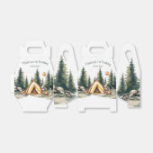 Camping Mountain Rustic verjaardagsfeestje Bedankdoosjes (Uitgevouwen)