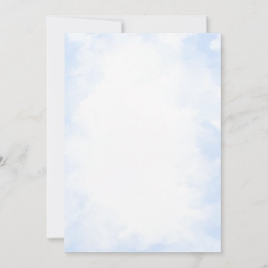 Camping Mountain Rustiek Baby shower Kaart (Achterkant)