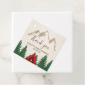 Camping Mountains Favor Label (In situ)