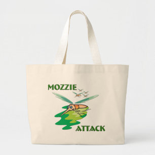 Camping Mozzie Grote Tote Bag