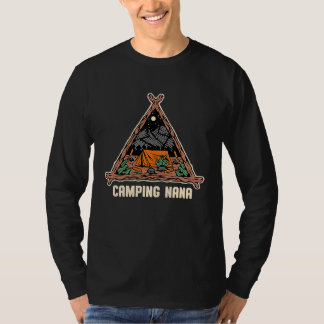 Camping Nana Camper Nature  Camp Trees Grandma Out T-shirt