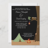 Camping Nature Faire-part de mariage à thème (Devant)