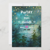 Camping Night Time Forest Wilderness Kaart (Voorkant)