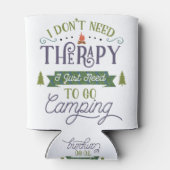 Camping Not Therapy Blikjeskoeler (Achterkant)